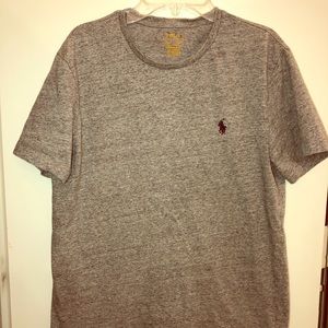 Fitted gray Ralph Lauren muscle T shirt